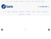 Tablet Screenshot of escolasanti.com.br
